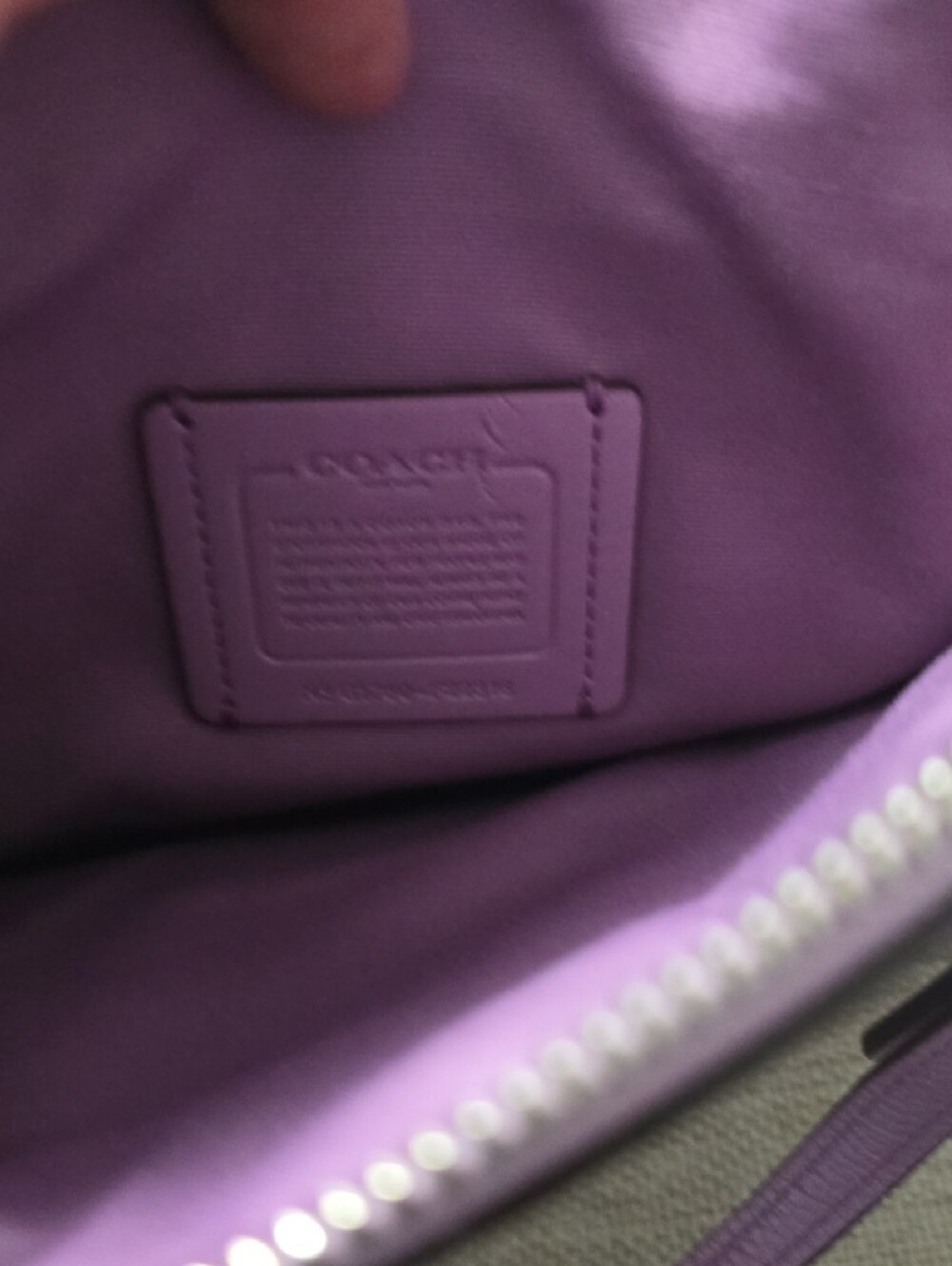 Coach Pebbled Leather Satchel — Lavender - Picture 2 of 7